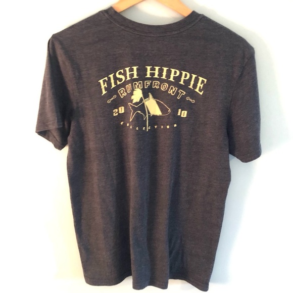 Fish Hippie Rumfront Short-Sleeve Tee. Size Medium. - Picture 3 of 6